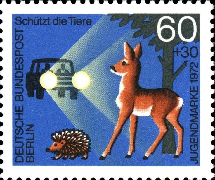 Deer Headlights Stamp